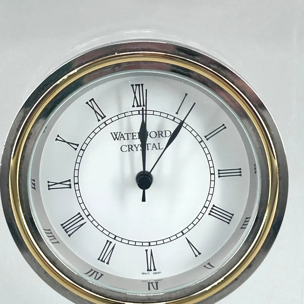 Waterford Crystal Metropolitan Clock Art Deco Lead Crystal Ireland NEW Battery